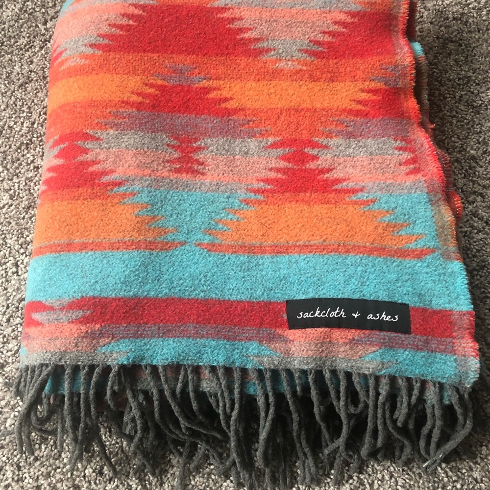 Sackcloth and Ashes Wool Tribal Blanket